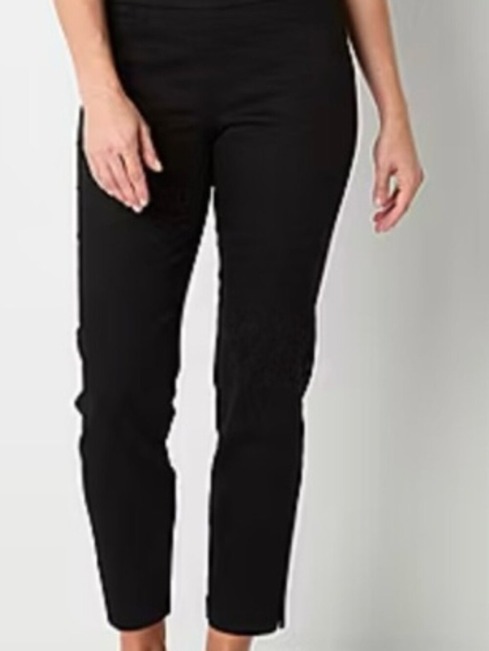 St. John's Bay Black Pull-on Ankle Pants ~ 8 (NWT) JC Penney